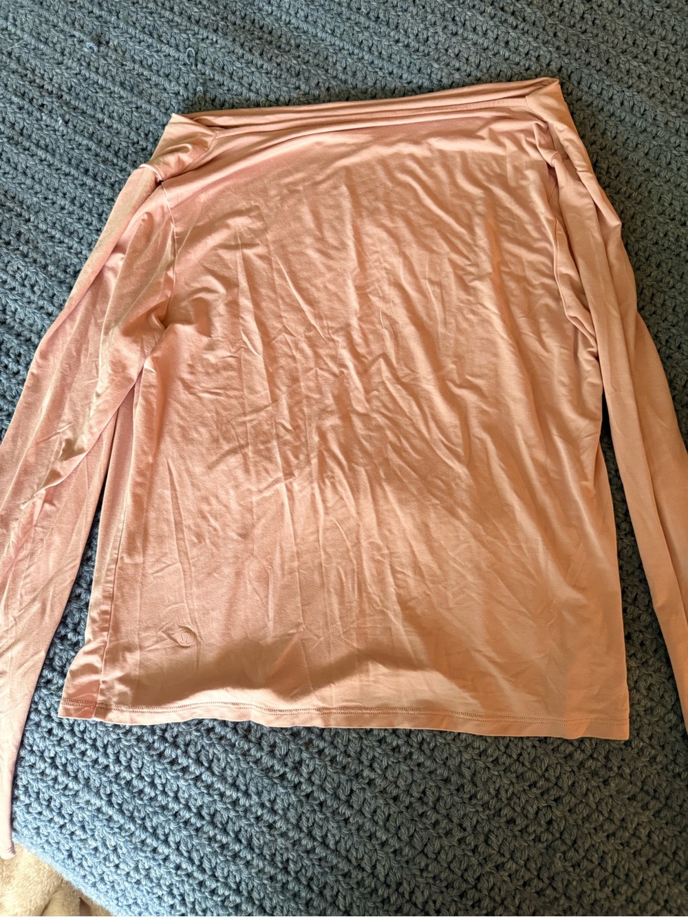 lululemon athletica Blush Pink Long-Sleeve Off-Shoulder Top